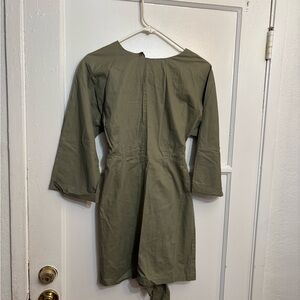 NWT ASOS mini dress army green